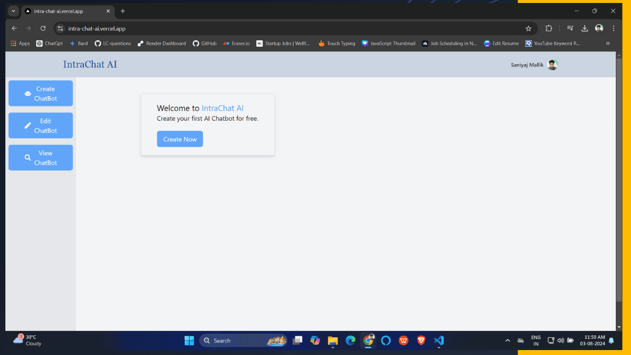 IntraChat AI || NEXT.js